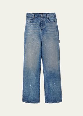 Crystal Denim Oversized Jeans