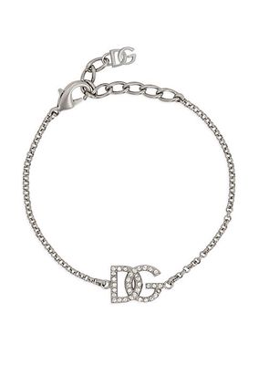 Crystal DG Logo Rolo Chain Bracelet
