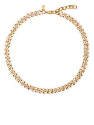 Crystal Haze crystal-detail chain necklace - Gold