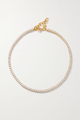 Crystal Haze - Serena Gold-plated Cubic Zirconia Necklace - Neutrals