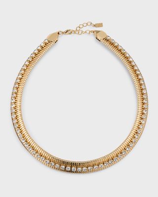 Crystal Link Collar Necklace