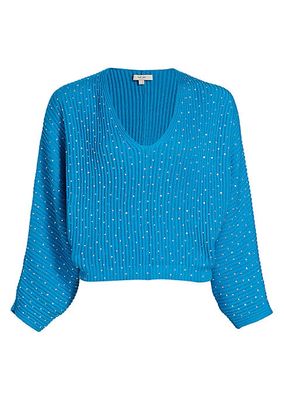 Crystal V-Neck Sweater