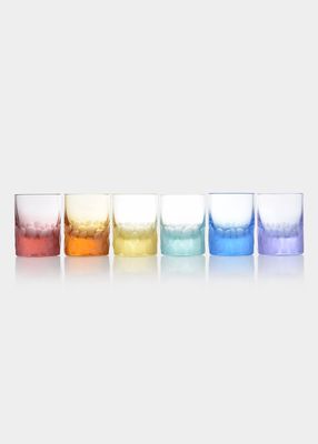 Crystal Whisky Shot Glasses, Set of 6