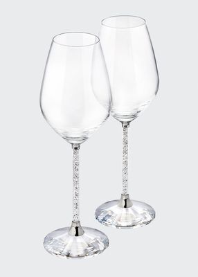 Crystalline Wine Glasses, Set of 2