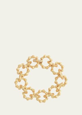 Cubic Zirconia Bamboo Chain Bracelet