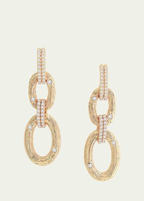 Cubic Zirconia Enchanted Forest Chain Earrings