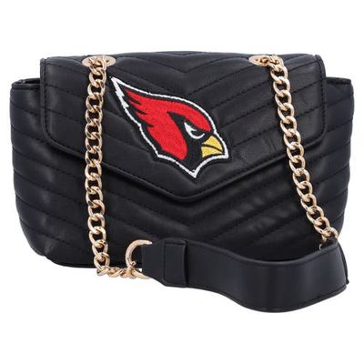 CUCE Arizona Cardinals Quilted Crossbody Purse in Black