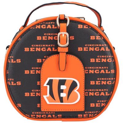 CUCE Black Cincinnati Bengals Repeat Logo Round Bag