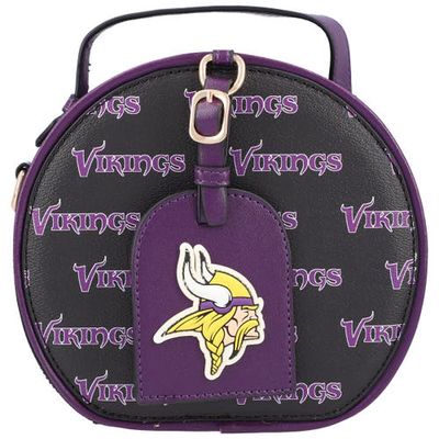 CUCE Black Minnesota Vikings Repeat Logo Round Bag