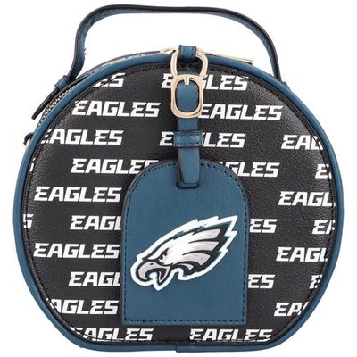 CUCE Black Philadelphia Eagles Repeat Logo Round Bag