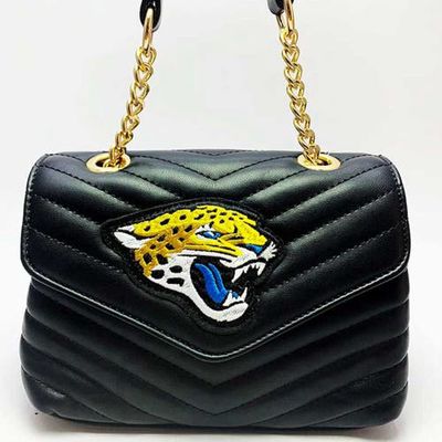 CUCE Jacksonville Jaguars Quilted Crossbody Purse in Black
