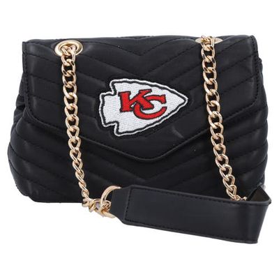CUCE Kansas City Chiefs Quilted Crossbody Purse in Black