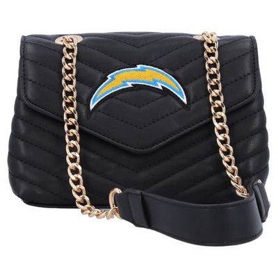 CUCE Los Angeles Chargers Quilted Crossbody Purse in Black