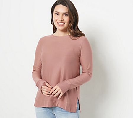 Cuddl Duds Cozy Jersey Fleece Crew Neck Pullover