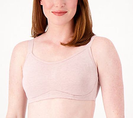 Cuddl Duds Intimates Cotton Core Extra Support Bra