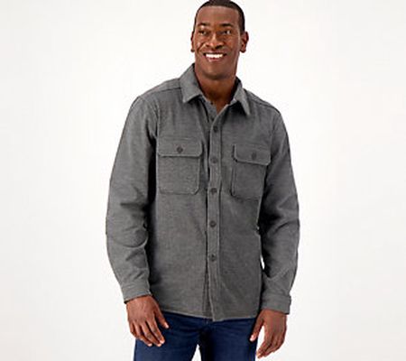 Cuddl Duds Men's Flannel Fleece Shirt Jacket