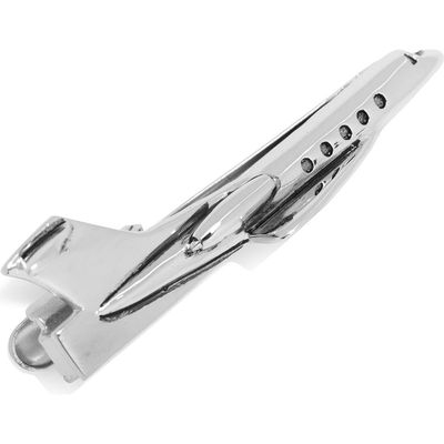 Cufflinks, Inc. 3D Airplane Tie Clip in Silver 