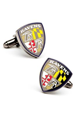 Cufflinks, Inc. 'Baltimore Ravens' Cuff Links in Baltimore Ravens Shield Logo 