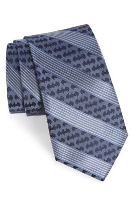 Cufflinks, Inc. 'Batman' Stripe Silk Tie in Blue 