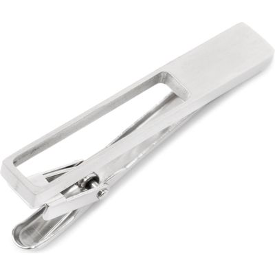 Cufflinks, Inc. Die Cut Stainless Steel Tie Clip in Silver 