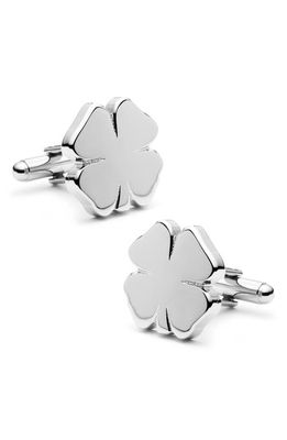 Cufflinks, Inc. Four Leaf Clover Cuff Links in Silver 