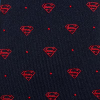 Cufflinks, Inc. Men's Superman Shield and Red Dot Tie in