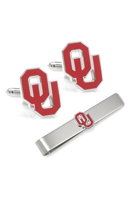 Cufflinks, Inc. NCAA Oklahoma Sooners Cuff Links & Tie Bar in Red 