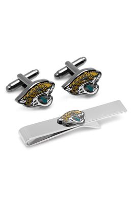 Cufflinks, Inc. NFL Jacksonville Jaguars Cuff Links & Tie Bar in Black 