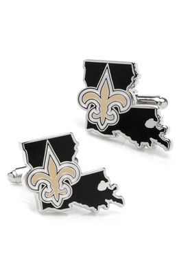 Cufflinks, Inc. NFL New England Patriots Cuff Links in New Orleans Saints State Edi 