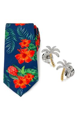 Cufflinks, Inc. Resort Cuff Links & Tie Set in Multi 