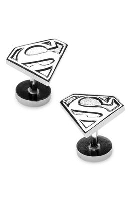 Cufflinks, Inc. Superman Shield Cuff Links in Silver 