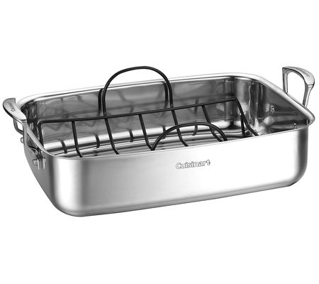 Cuisinart 15 Stainless Steel Roaster with Non-Stick Rack