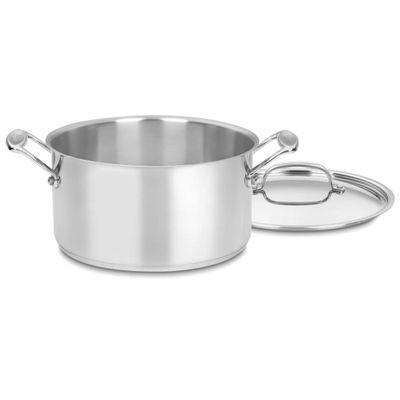 Cuisinart Chef's Classic 6 Quart Stockpot with Cover in Stainless Steel 6