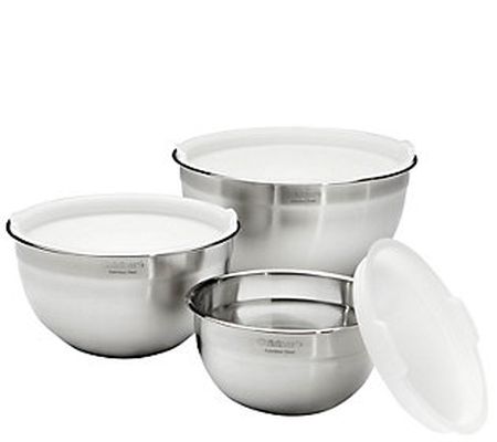 Cuisinart Set of 3 Mixing Bowls with Lids