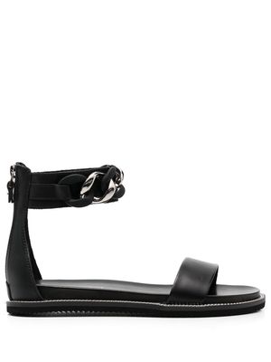 Cult chain-detail ankle-strap sandals - Black