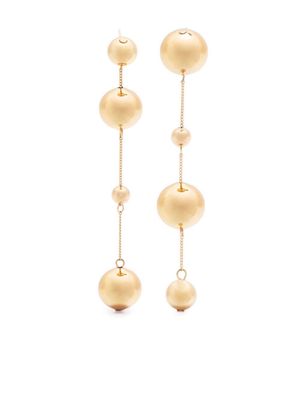 Cult Gaia Adrienne bead-embellished drop earrings - Gold