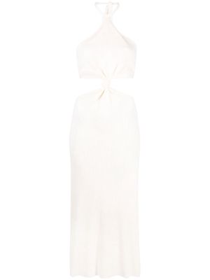 Cult Gaia Cameron ribbed cut-out dress - White