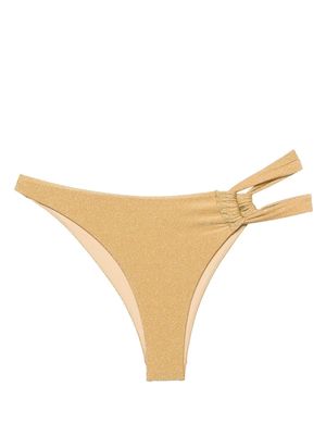 Cult Gaia Charmaine cut-out bikini bottoms - Gold