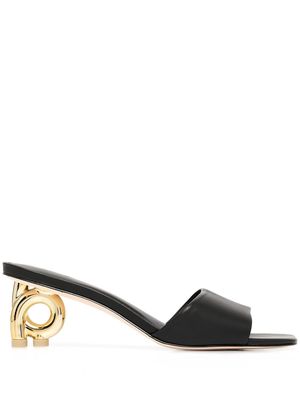 Cult Gaia Cora 50mm mules - Black
