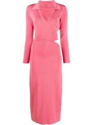Cult Gaia Cristina cut-out detail ribbed-knit dress - Pink