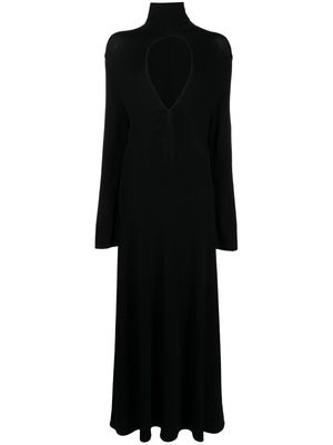 Cult Gaia cut out-detail long-sleeve dress - Black