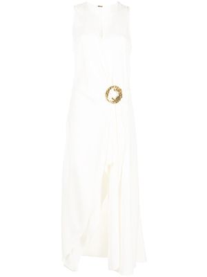Cult Gaia Darian drape-detail dress - White