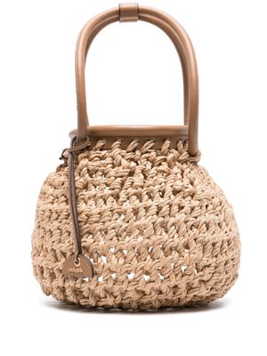 Cult Gaia Enya interwoven tote bag - Neutrals