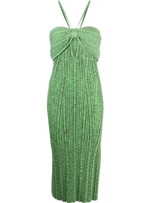 Cult Gaia fitted ribbed midi dress - Green