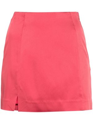 Cult Gaia Flor satin mini skirt - Pink