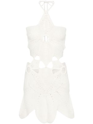 Cult Gaia Floreana panelled knit dress - White