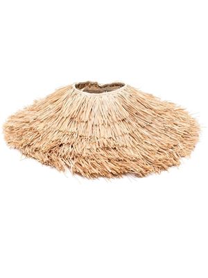 Cult Gaia fringe straw hat - Neutrals