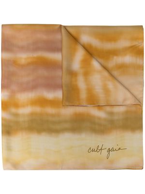 Cult Gaia Gaias tie-dye silk scarf - Multicolour