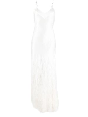 Cult Gaia Hansal silk gown - White