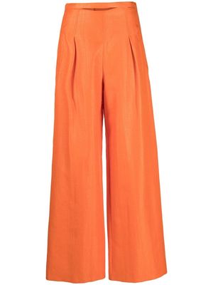 Cult Gaia high-waisted pleated trousers - Orange